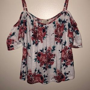 Floral Off-Shoulder Top NWOT Pacsun